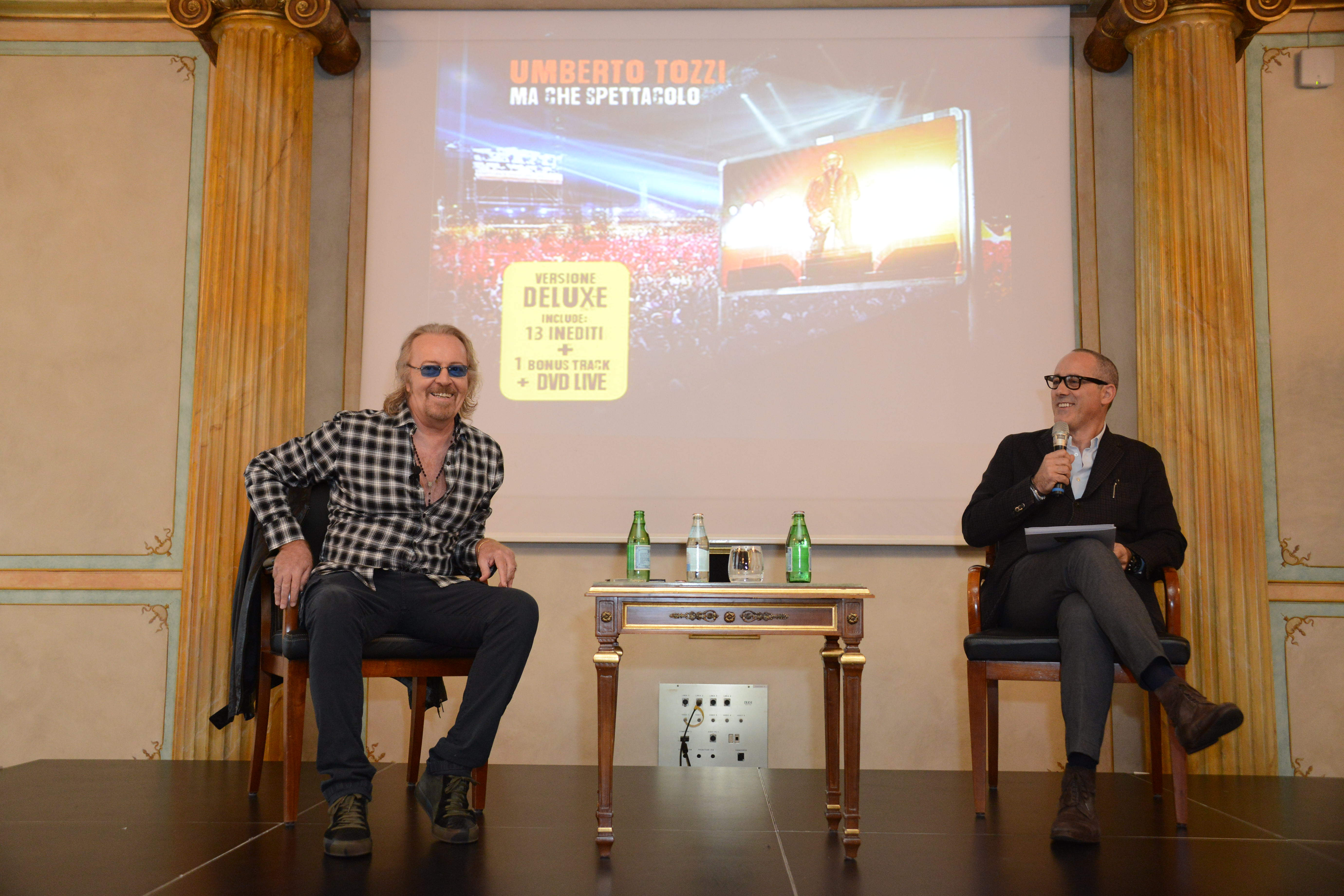 Umberto Tozzi in conferenza stampa