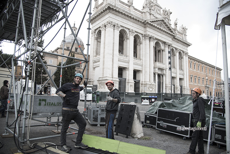 Primo Maggio Roma - I preparativi ph Roberta Gioberti