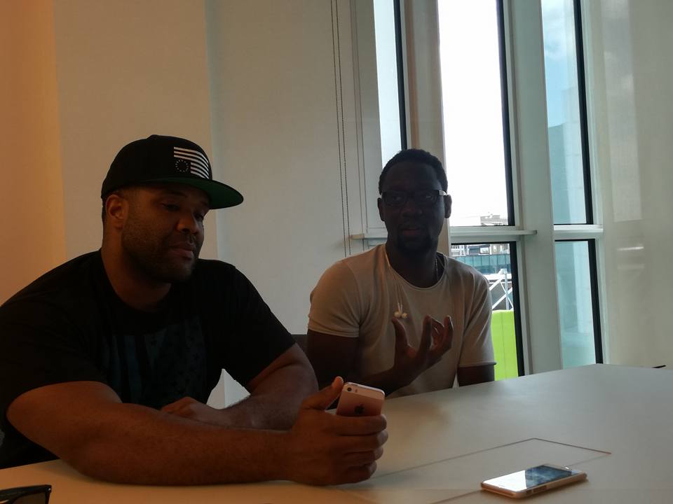 Black Violin durante l'intervista a Milano