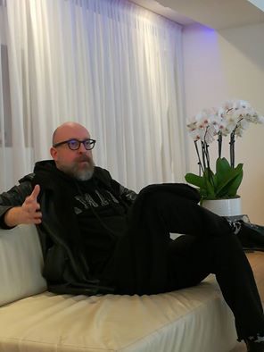 Mario Biondi durante l'intervista