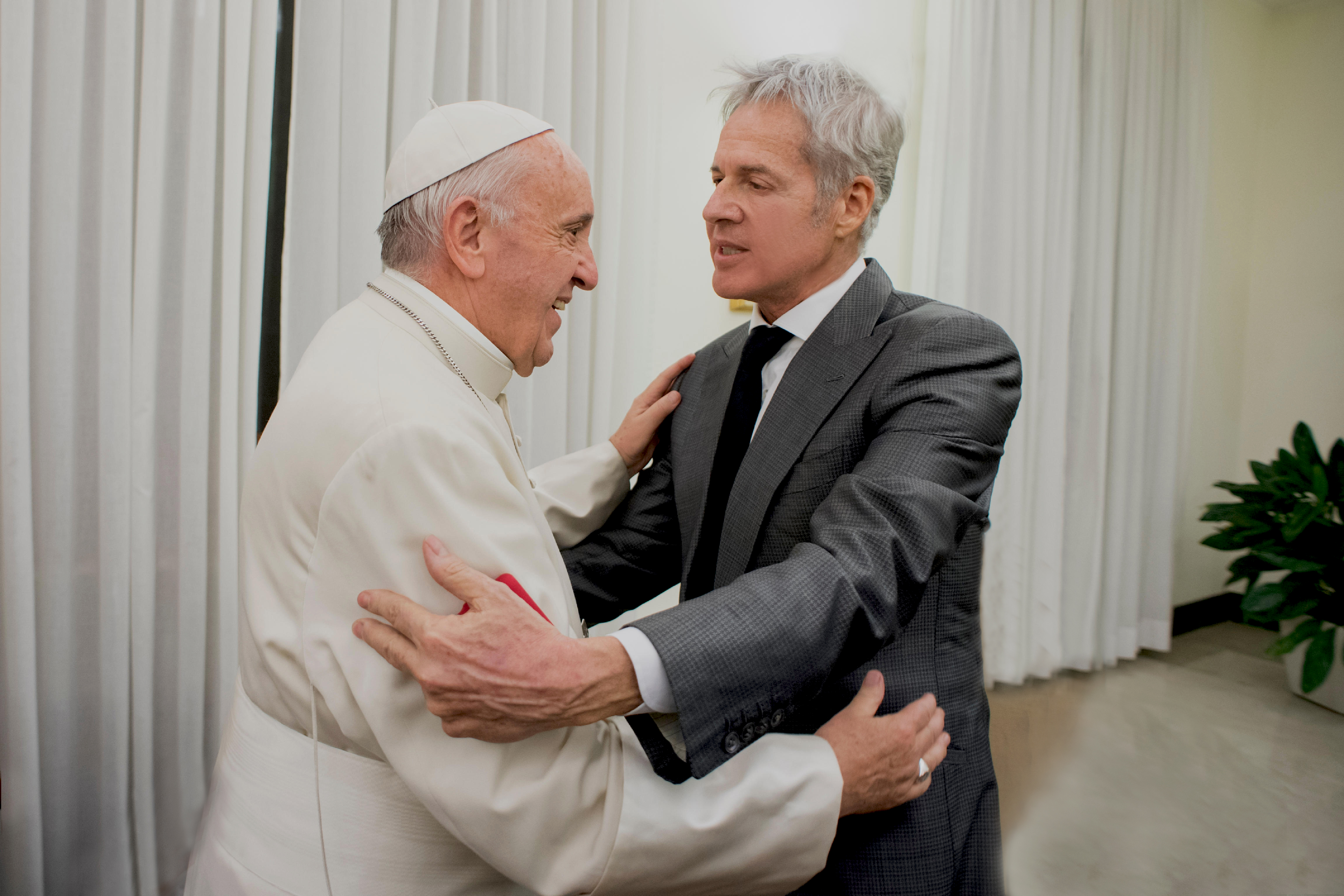 Papa Francesco e Claudio Baglioni Per gentile concessione dell’Osservatore  Romano,   Città   del   Vaticano